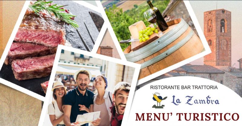 offerta menu turistico con piatti della tradizione Toscana