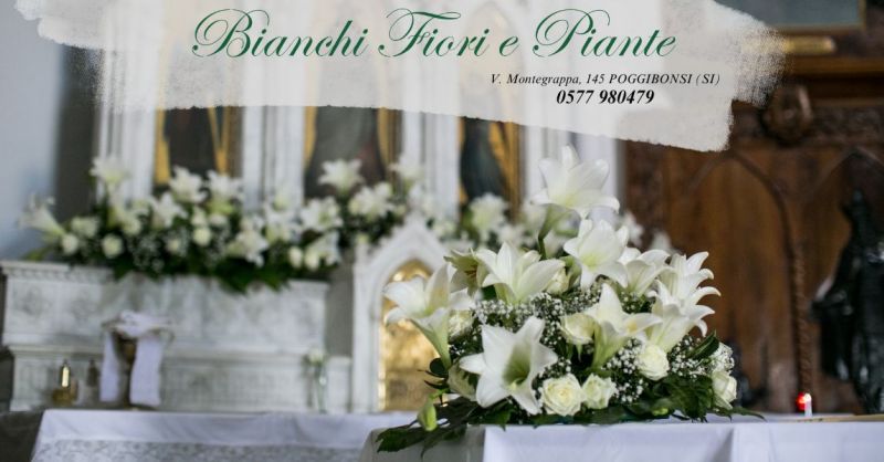 addobbi floreali chiesa per matrimonio a Poggibonsi