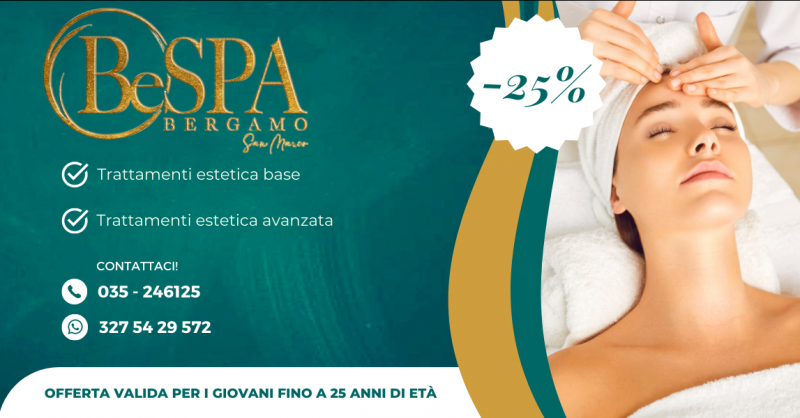 Offerta centro con trattamenti estetici per i giovani scontati Bergamo