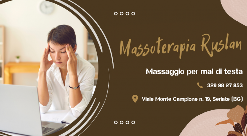 occasione massaggio mirato e professionale per il mal di testa Bergamo - Offerta massaggio per il mal di testa professionale a Seriate