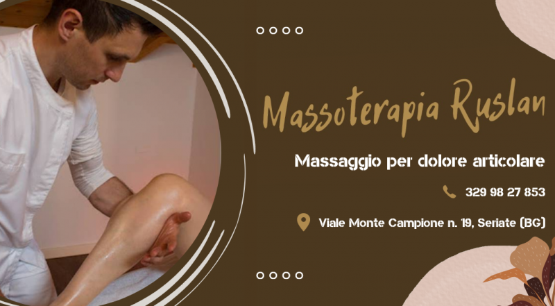 Offerta trattamento massoterapico per dolore articolare Bergamo - promozione massaggio per dolore articolare a Seriate