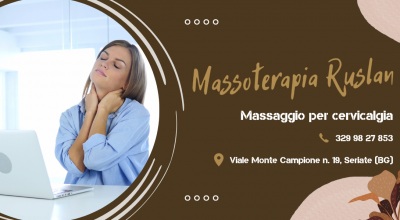 offerta massaggio per cervicalgia a bergamo promozione massaggio per il trattamento della cervicalgia a seriate e dintorni