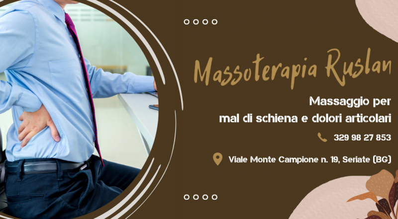 Promozione massaggio decontratturante schiena Bergamo - occasione trattamento massaggio dolori articolari Seriate