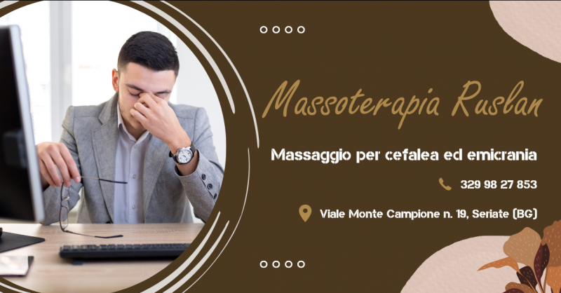 Occasione massaggio per cefalea a Bergamo e provincia - Offerta massaggio emicrania Seriate