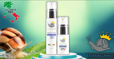  lumaca re occasione vendita kit crema viso e contorno occhi alla bava di lumaca made in italy