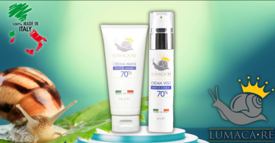 lumaca re promozione vendita online set crema mani e crema viso bava di lumaca made in italy