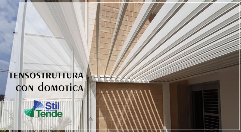 OFFERTA TENSOSTRUTTURE DA ESTERNO SU MISURA CON DOMOTICA BARI - PROMOZIONE CON DOMOTICA INTEGRATA BARI