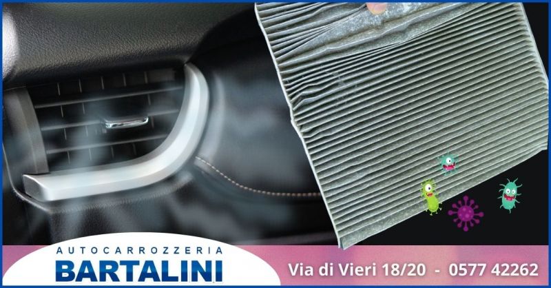offerta pulizia e manutenzione filtri climatizzatore auto - AUTOCARROZZERIA BARTALINI