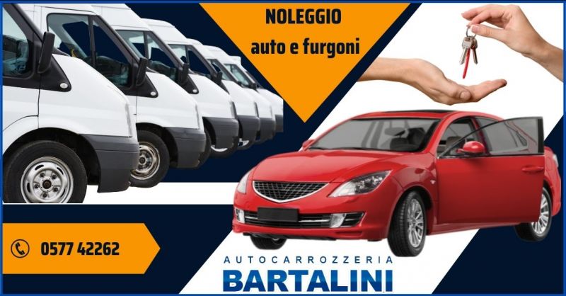 offerta servizio noleggio auto e furgoni Siena - AUTOCARROZZERIA BARTALINI