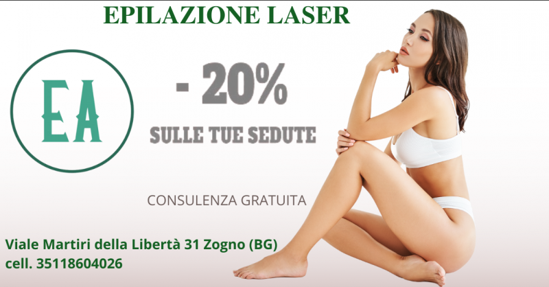 Offerta sedute scontate laser diodo Bergamo - promozione consulenza gratuita per sedute di epilazione laser Zogno