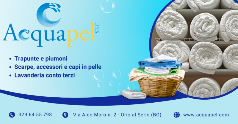 Offerta lavaggio ad acqua trapunte e piumoni servizio Lavanderia conto terzi Bergamo