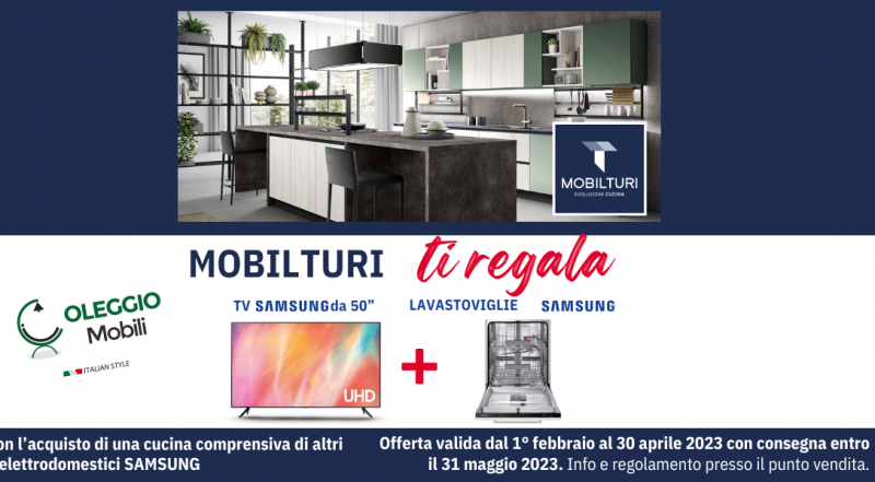  Offerta vendita cucina Mobilturi Novara Varese – Occasione tv Samsung e lavastoviglie in regalo Novara Varese