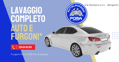 offerta lavaggio completo auto e furgoni a bergamo