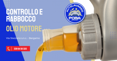 offerta controllo e rabbocco olio motore auto bergamo