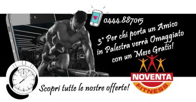  promozione palestra regalo mese gratuito con porta un amico noventa vicentina