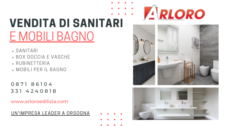 Offerta vendita sanitari Chieti – occasione vendita mobili per il bagno Chieti