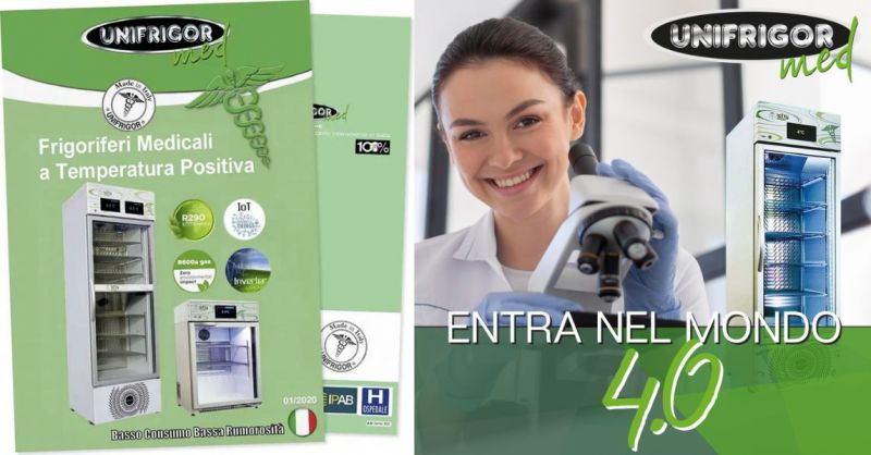 Unifrigor Med - Produzione e vendita frigoriferi per farmaci e medicinali 4.0 a basso consumo energetico made in Italy