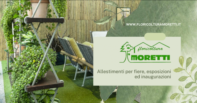 Offerta allestimenti per fiere esposizioni e inaugurazioni con piante e fiori