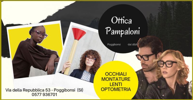 offerta negozio occhiali da vista e da sole di tendenza Siena - PAMPALONI