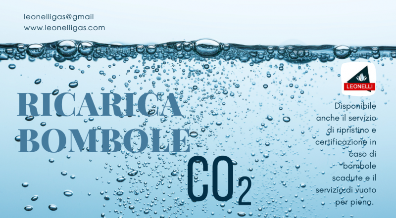 Offerta servizio ricarica bombole di CO₂ uso alimentare Modena – offerta ripristino certificazione bombole Modena