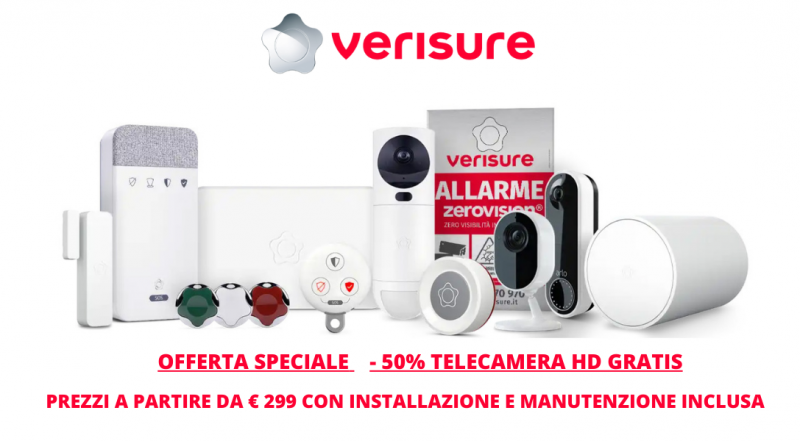 Offerta telecamere HD Verisure Reggio Emilia Modena – Occasione installazione telecamere Verisure Reggio Emilia Modena