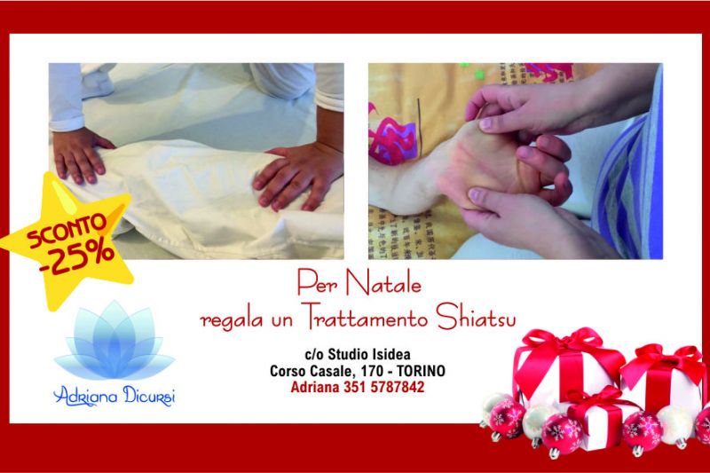 offerta trattamento shiatsu per natale - occasione massaggio shiatsu regalo di natale torino