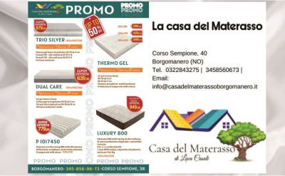 promozione materasso matrimoniale in memory novara occasione materasso singolo a molle scontato novara