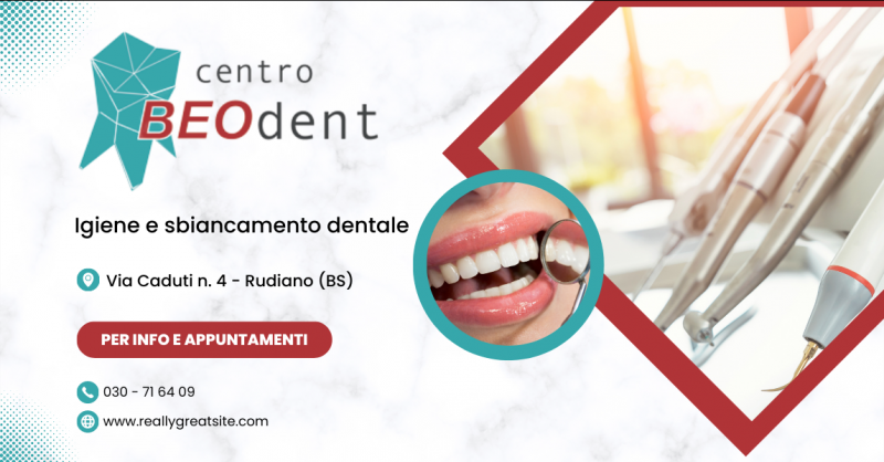 Offerta dentista per trattamento igiene e sbiancamento dentale Rudiano Brescia