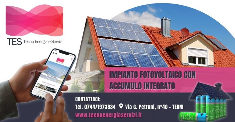 TES - Offerta Servizio realizzazione impianto fotovoltaico con accumulo integrato Terni