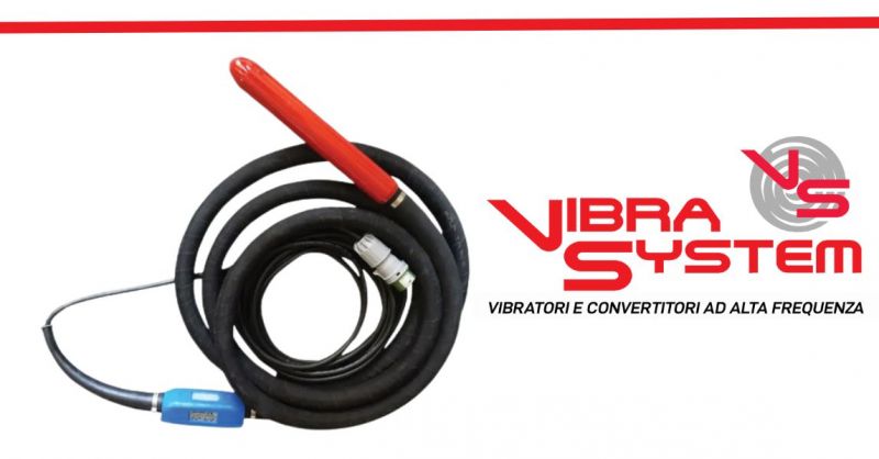 Premium Quality High frequency Concrete vibrator in temperate steel dia. 38mm for building industries made in Italy