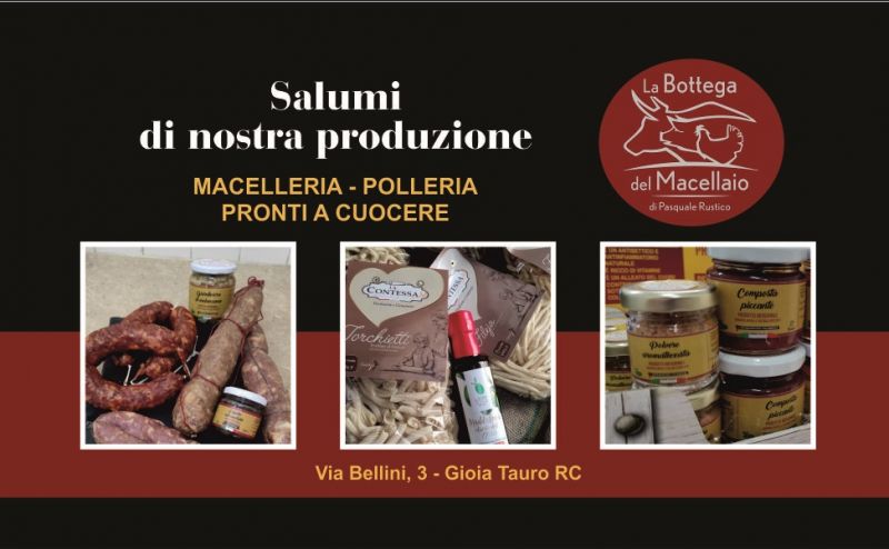 offerta macelleria con salumi di produzione propria di carne italiana