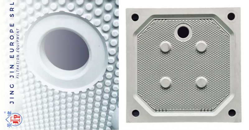 Placas de filtro empotradas de 800x800 con placa de cámara de la mejor calidad para filtro prensas de industrias metalúrgicas.