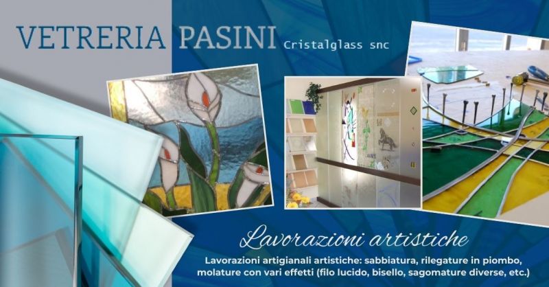Lavorazioni artistiche artigianali su vetro