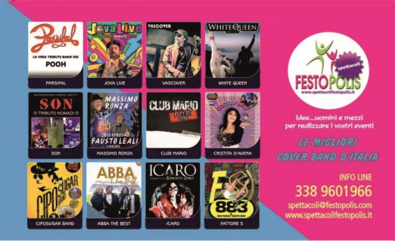 offerta musica per feste in piazza con cover band italiane chieti - occasione eventi con cover band chieti