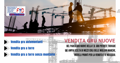 offerta vendita gru nuove automontanti a torre ravenna