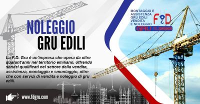 servizio di noleggio gru edili