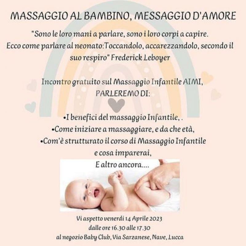  offerta massaggio AIMI infantile - Baby Club Lucca