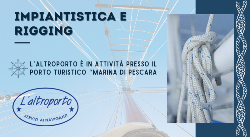 Offerta rigging per barche Pescara Chieti – occasione servizi professionali di impiantistica nautica Pescara Chieti