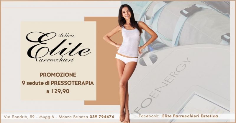  promozione pressoterapia per ritenzione idrica e migliorare circolazione