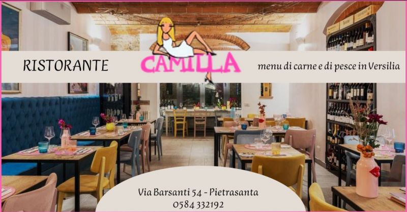 ristorante menu di carne e di pesce in Versilia