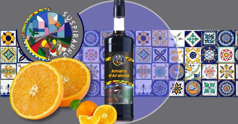 Suspirannu – Angebot für den Online-Verkauf von handwerklich hergestelltem sizilianischem Orangenlikör aus Italien