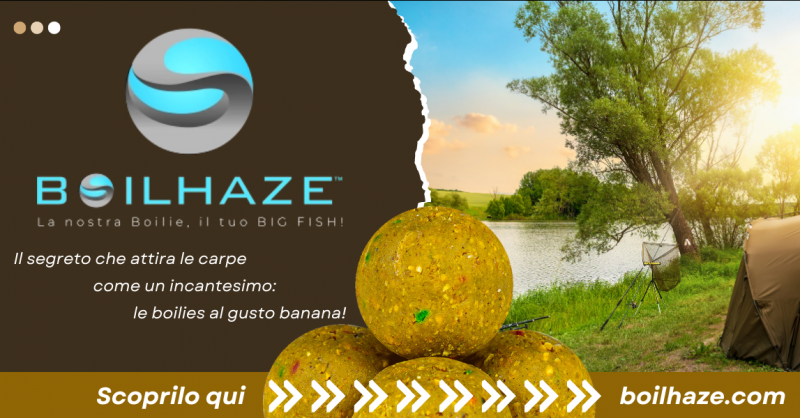 Offerta migliori boilies carpfishing alla Banana