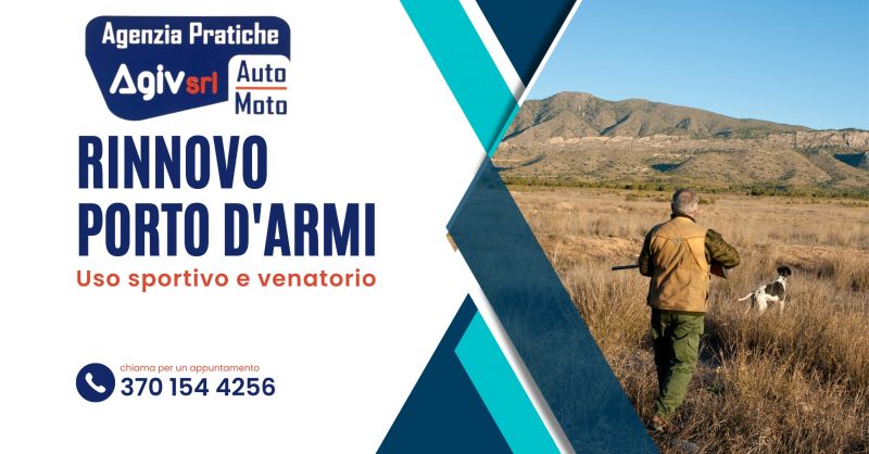 offerta rinnovo porto d armi agenzia con medico in sede Villacidro
