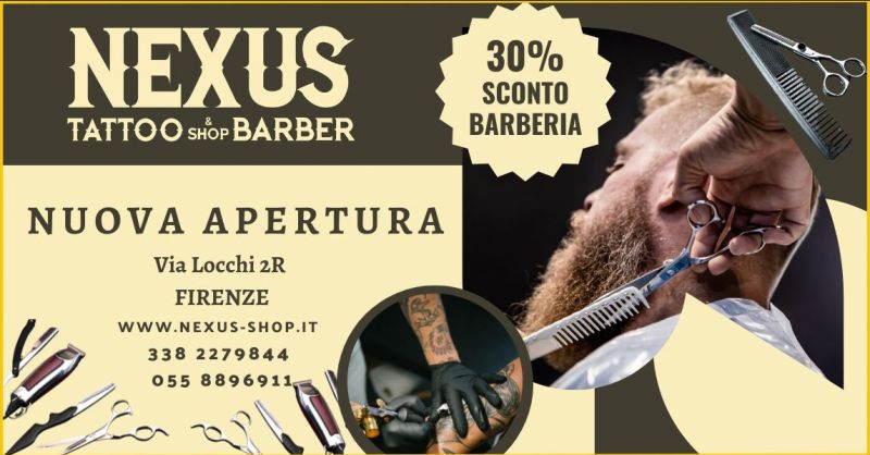 offerta shop barber e tatuaggi a Firenze barbieri alla moda e innovativi