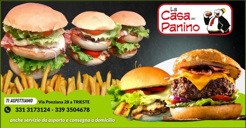 promozione panini farciti e hamburger fatti a mano paninoteca Trieste