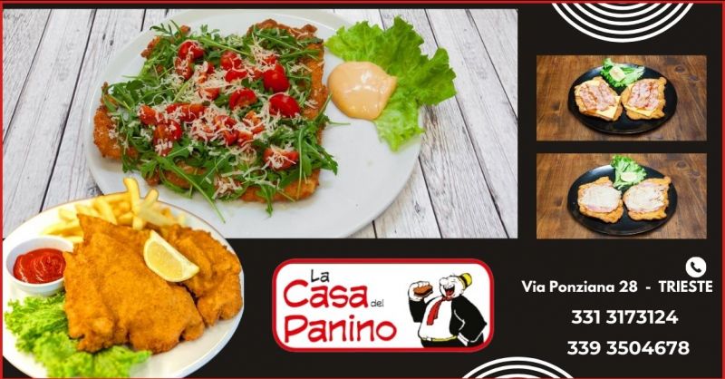 offerta le migliori cotolette farcite a Trieste - occasione panini con cotolette paninoteca Trieste