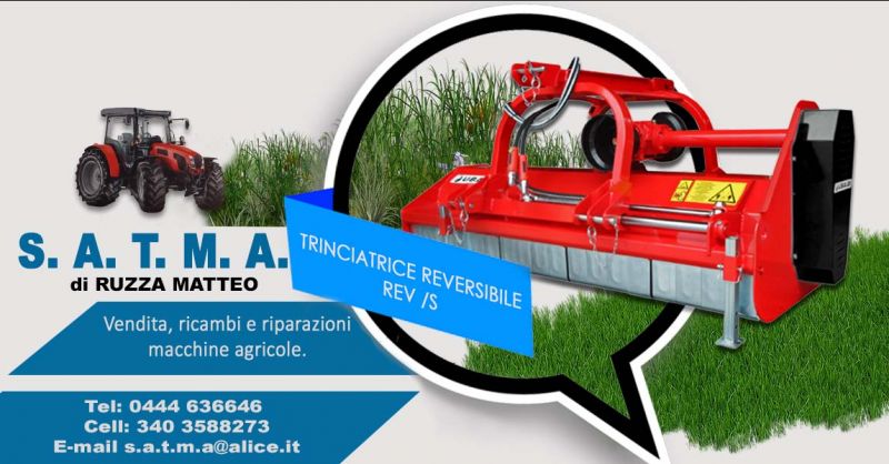 Offerta Vendita Trinciatrice Reversibile per trattori  potenza  35 e 50 HP