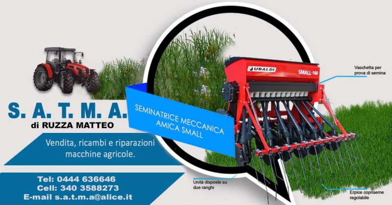 Promo seminatrice meccanica compatta semina interfilari vigneti e frutteti