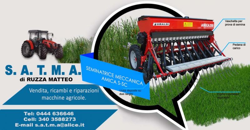 Offerta Seminatrice per terreni collinari per trattori a basse potenze