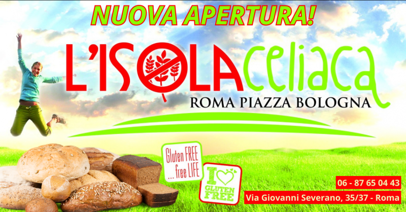 promozione nuova apertura negozio alimenti senza glutine e prodotti per celiaci piazza bologna